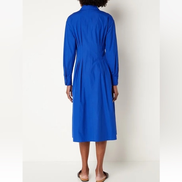 SOLD! NWT MAX MARA STUDIO Blue Pancia Shirt Dress Size : IT42 170/92A Retail$499 - Picture 6 of 11